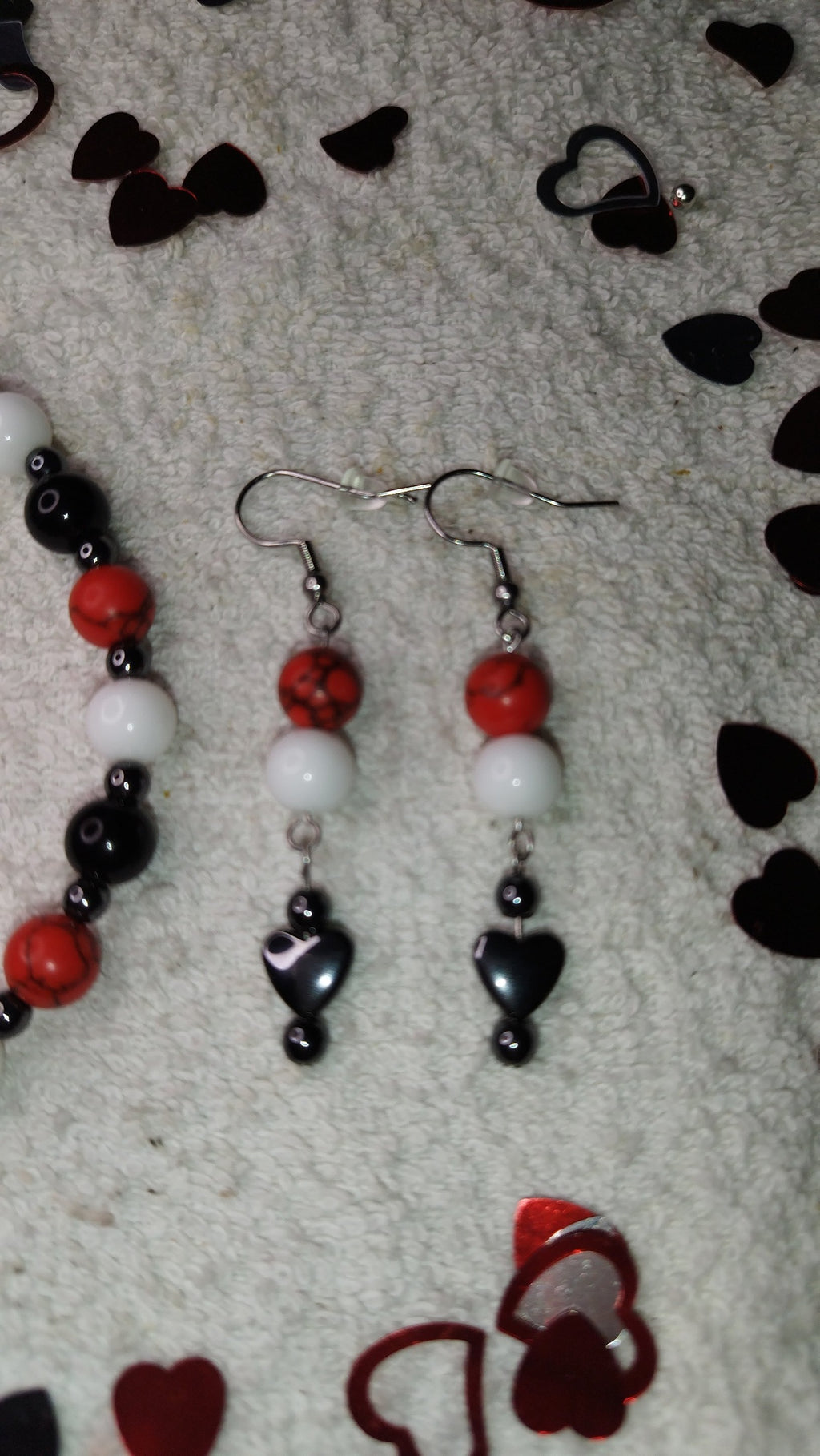 Echtstein Perlenarmband mit Ohrringen - Marilu Handmade 🇩🇪