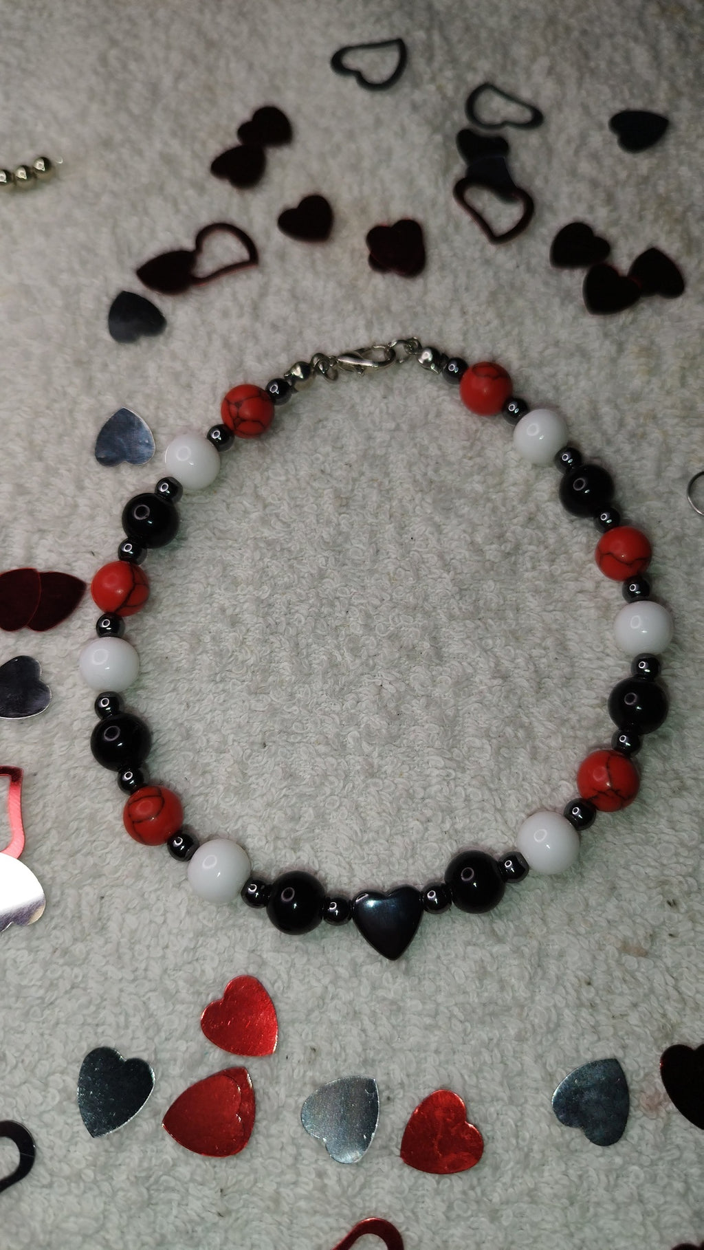 Echtstein Perlenarmband mit Ohrringen - Marilu Handmade 🇩🇪