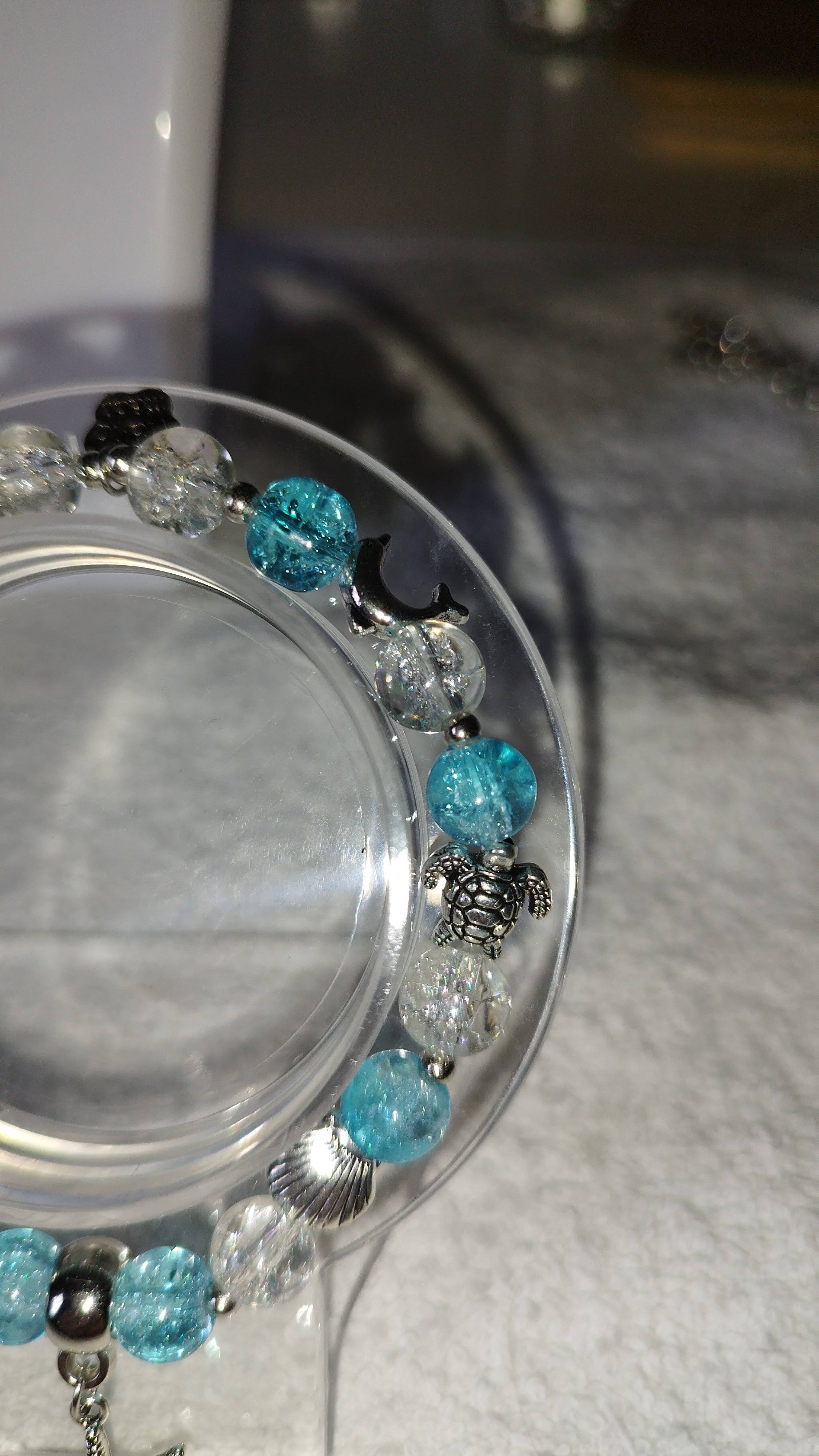 Liebevolle Handarbeit "Meeresbrise" Design Schmuck Set