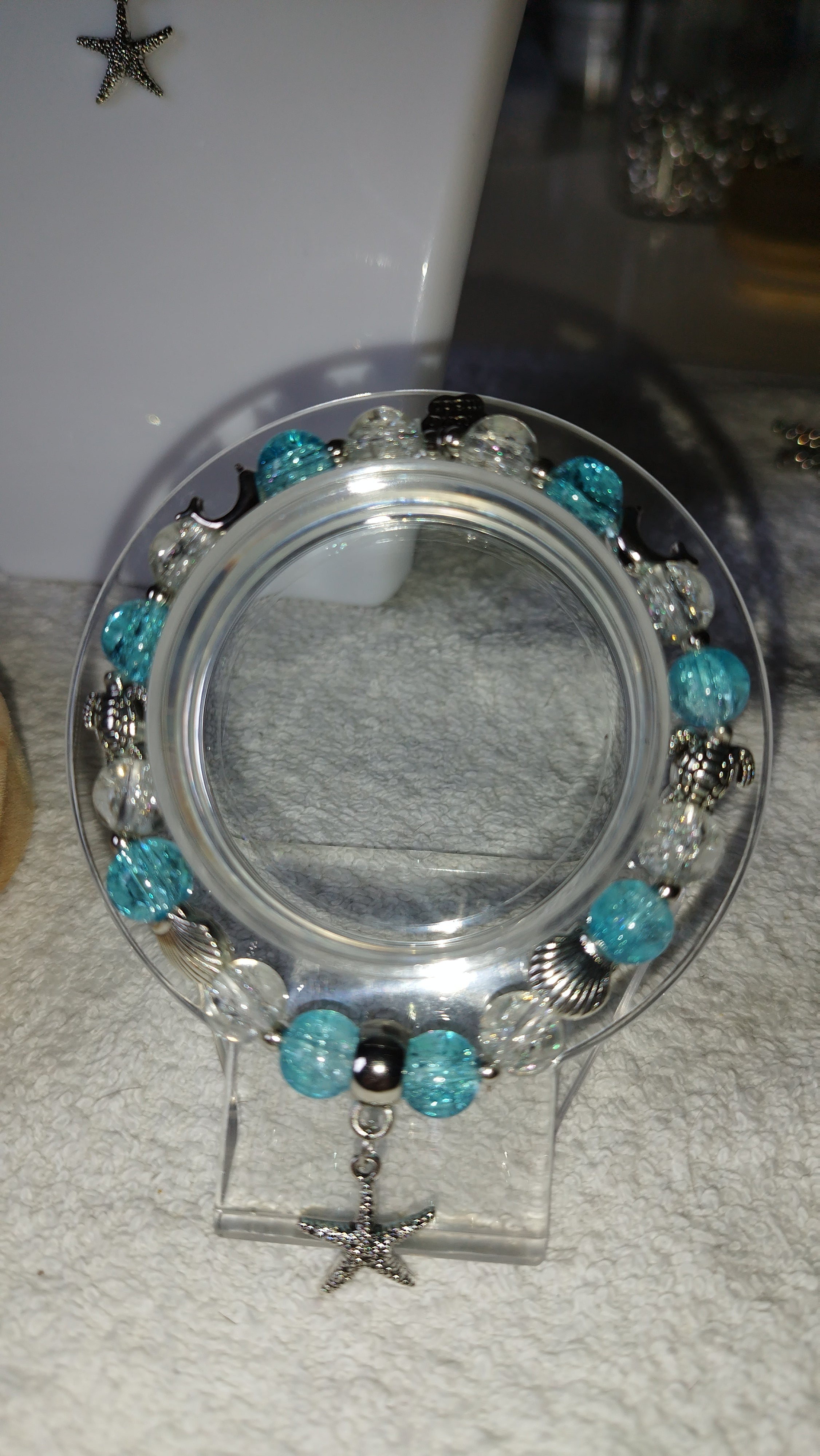 Liebevolle Handarbeit "Meeresbrise" Design Schmuck Set