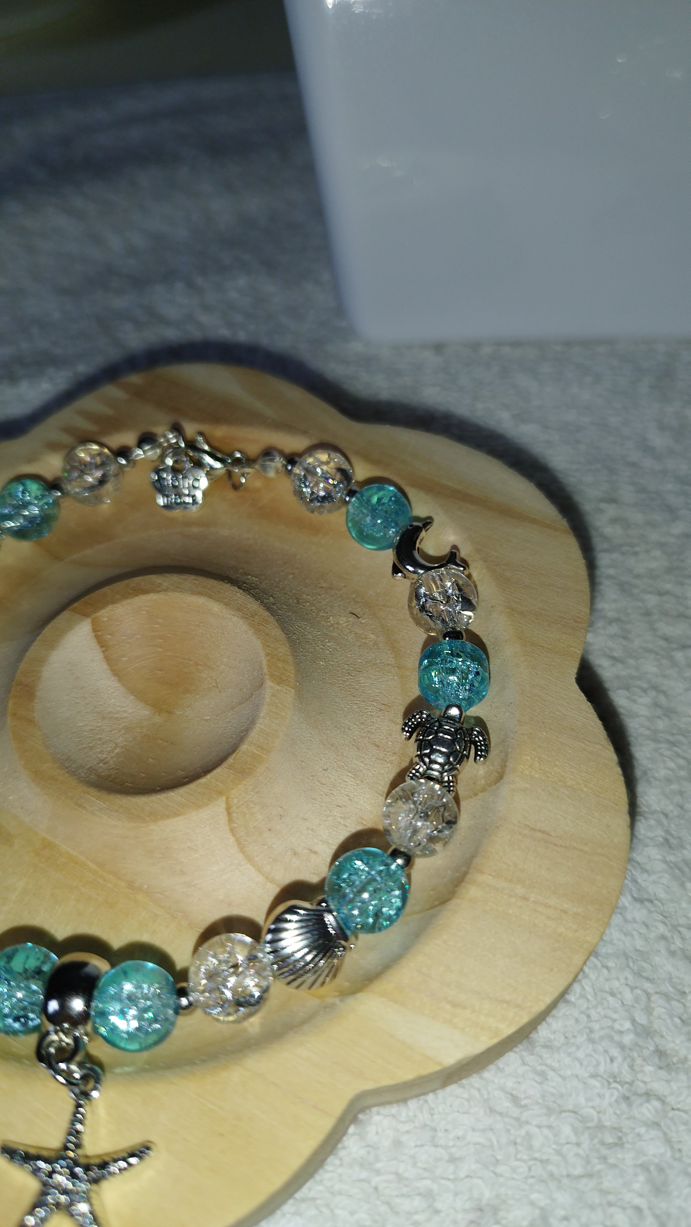 Liebevolle Handarbeit "Meeresbrise" Design Schmuck Set