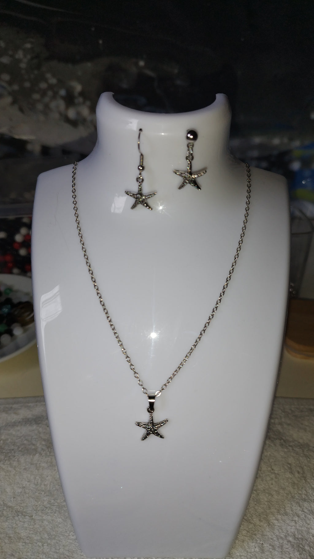 Liebevolle Handarbeit "Meeresbrise" Design Schmuck Set