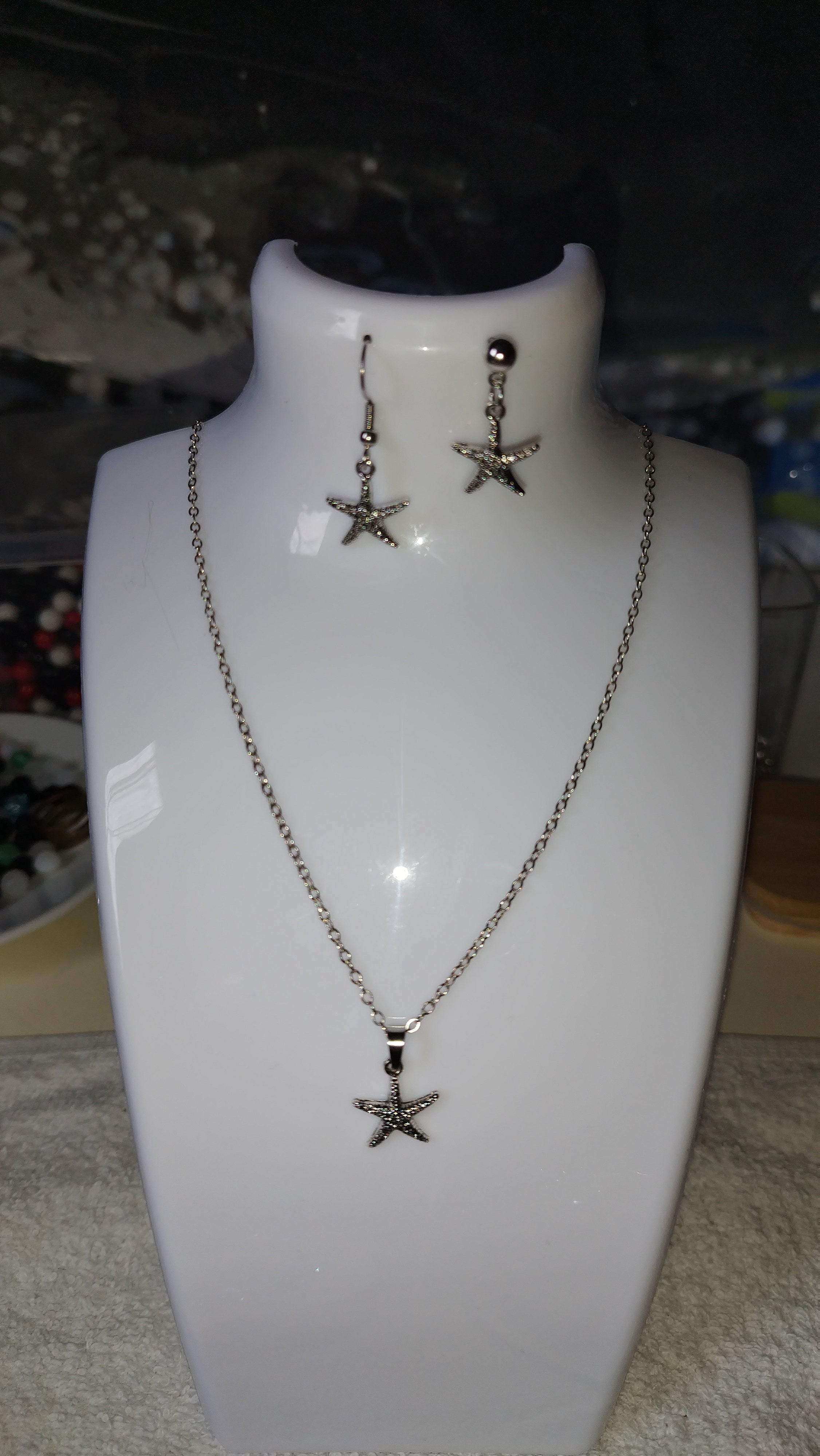 Liebevolle Handarbeit "Meeresbrise" Design Schmuck Set